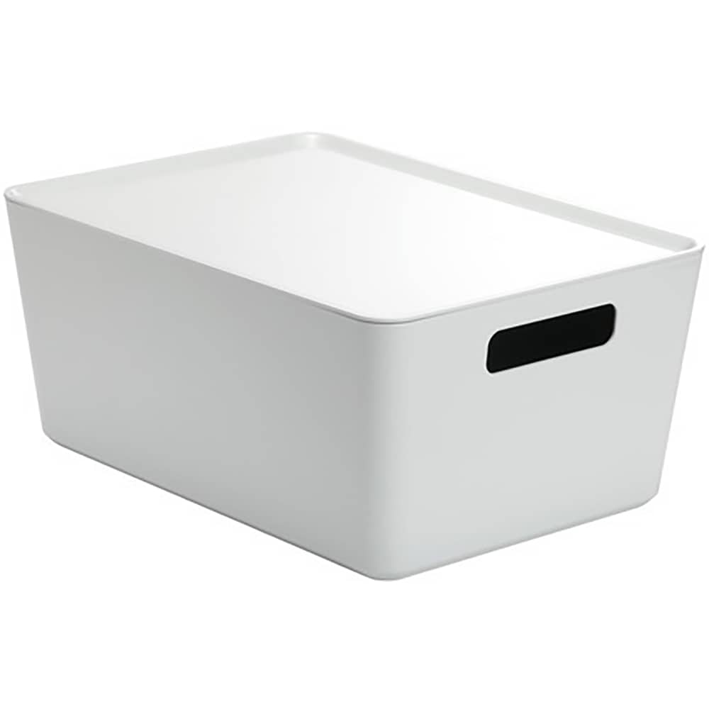 Cutie cu capac 32 x 24 x 14 cm, 10l, plastic, alb