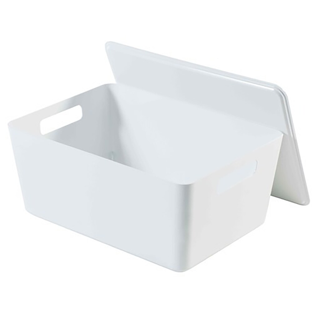 Cutie cu capac 32 x 24 x 14 cm, 10l, plastic, alb