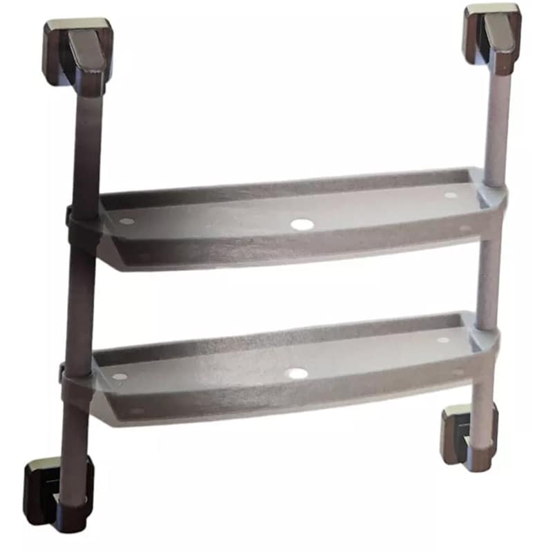 Etajera baie dubla NIKIPLAST-M 03396, PVC, alb