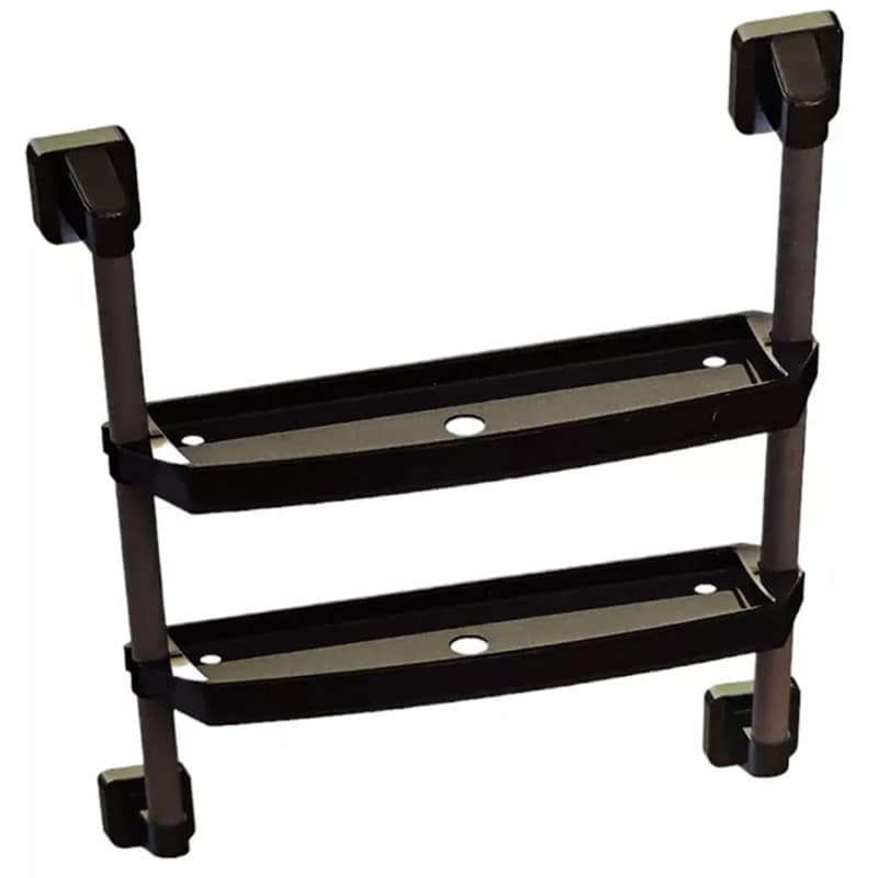 Etajera baie dubla NIKIPLAST-M 03397, PVC, negru