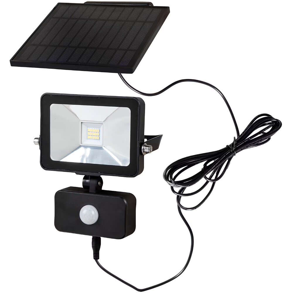 Proiector solar SITE 101554690, 7.5W, 500lm, negru