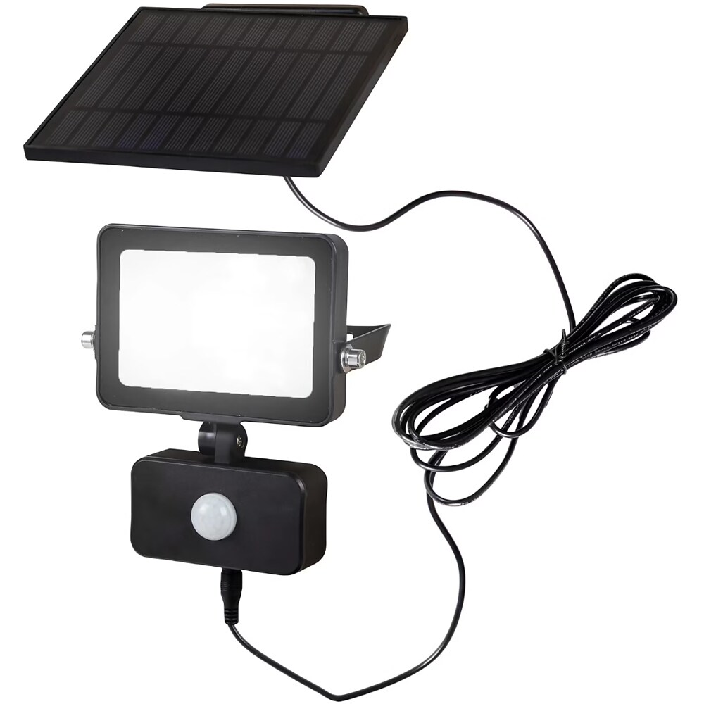 Proiector solar SITE 101554690, 7.5W, 500lm, negru