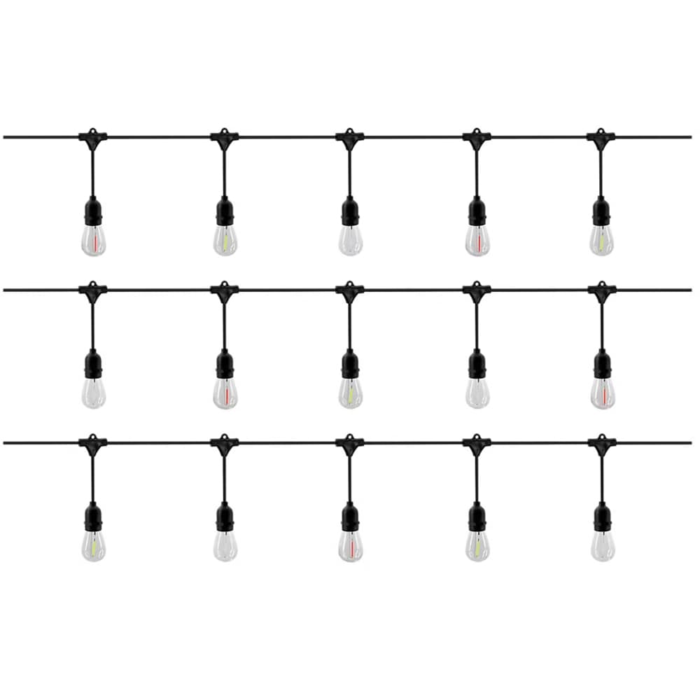 Ghirlanda decorativa Pandoro, 10m, negru