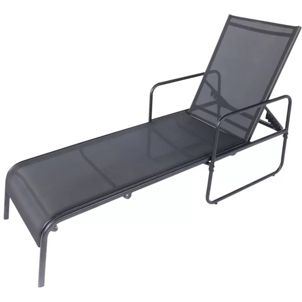 Set 2 sezlonguri pentru gradina KRISTA, gri