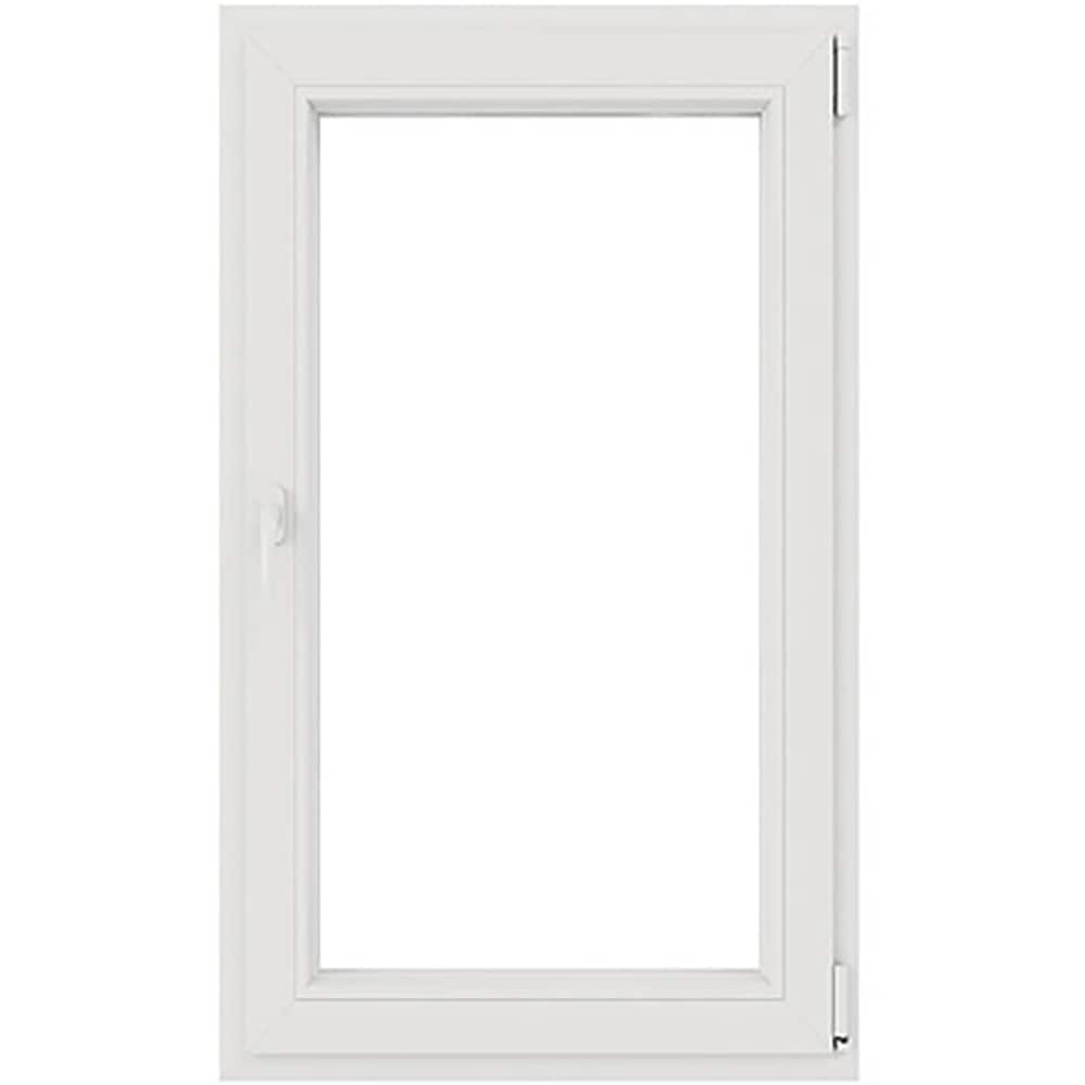 Fereastra termopan PVC, alb, 4 camere, 76 cm x 116 cm, Dreapta, Simpla deschidere