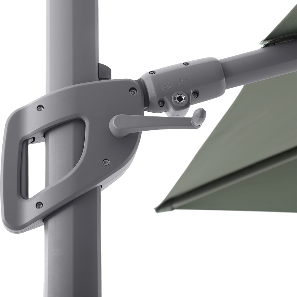 Umbrela de exterior GOODHOME Corby, 3 x 3m, olive