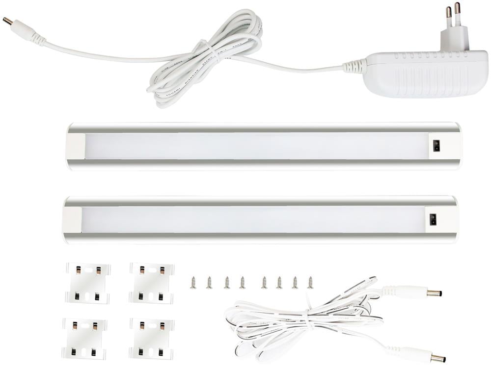 Rigleta Led 9W 4000K Senz. X2