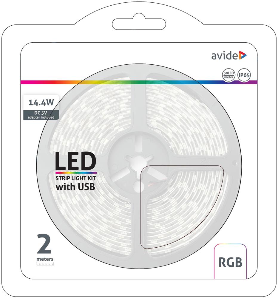 Banda Led Rgb 2M Ip65 Avide