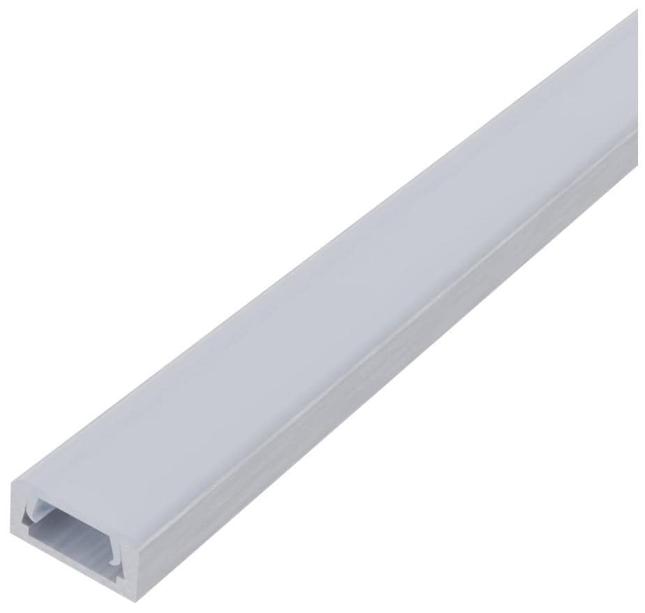 Profil banda LED colt U cu capac opal, aluminiu, 2m