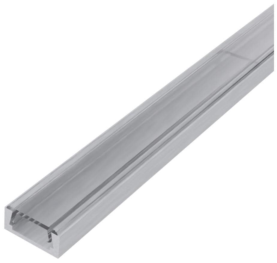Profil banda LED colt U cu capac transparent, aluminiu, 2m