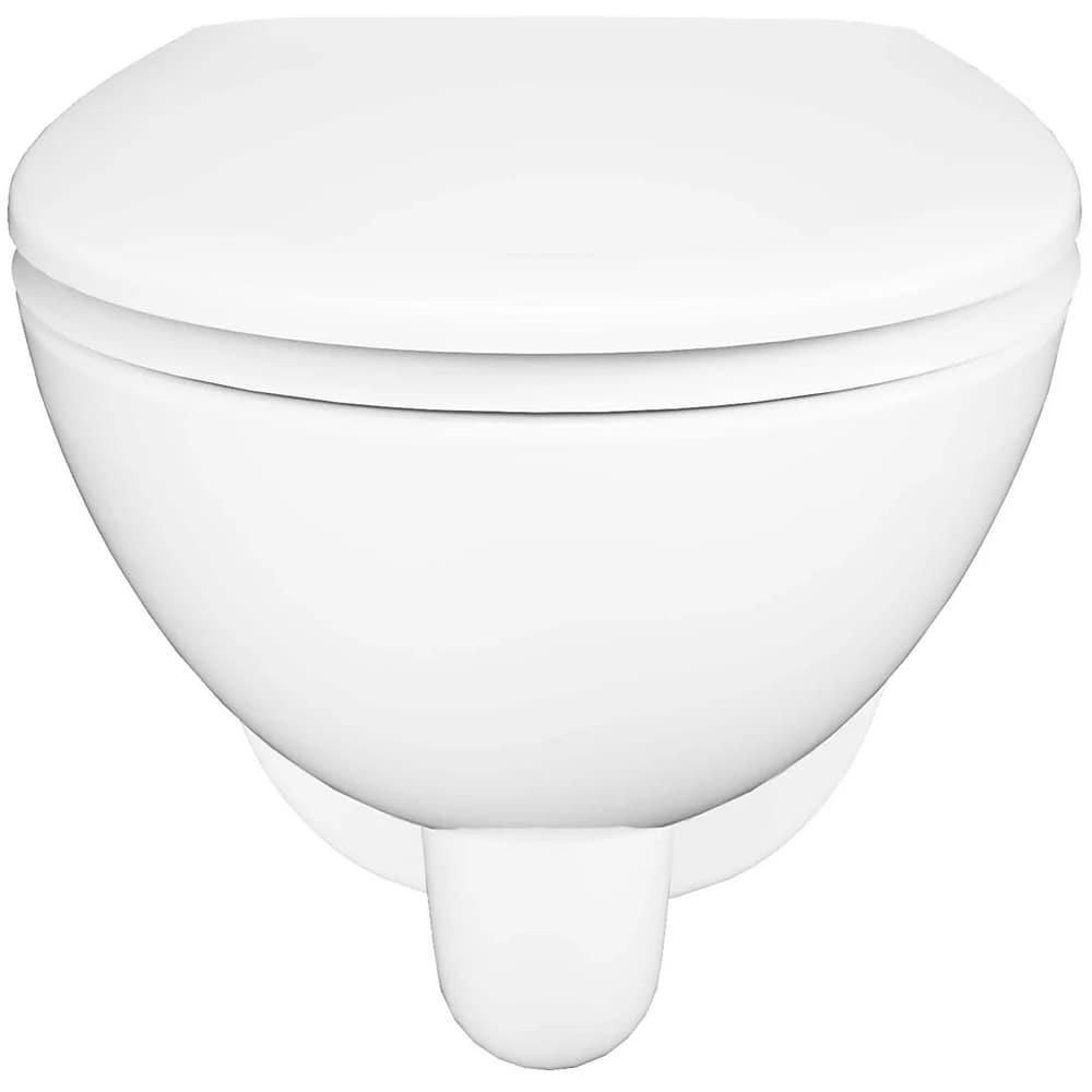 Vas WC suspendat GOODHOME Tasi, ceramica, capac duroplast, inchidere lenta, 36.4  x 53.2 x 36.2 cm, alb