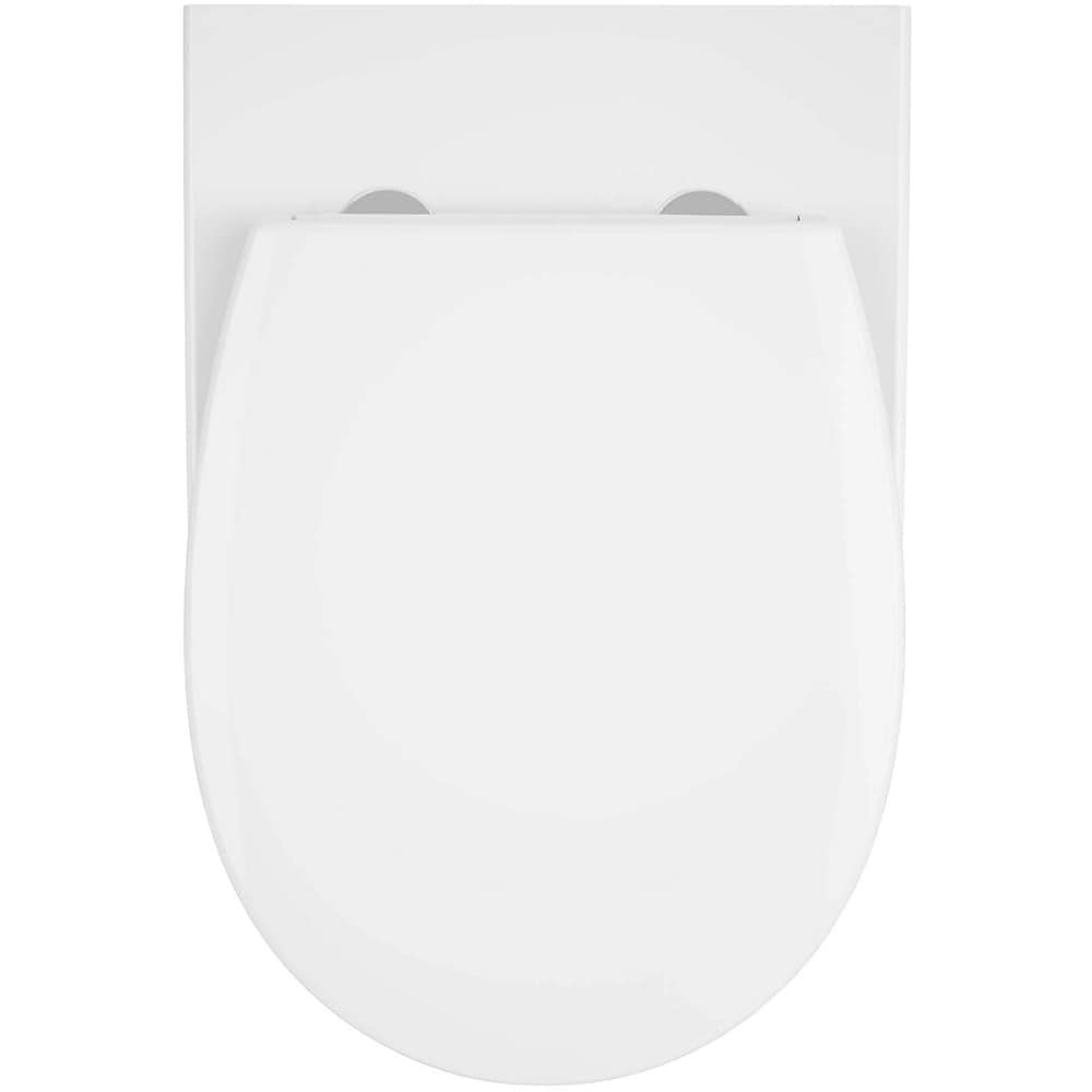 Vas WC suspendat GOODHOME Tasi, ceramica, capac duroplast, inchidere lenta, 36.4  x 53.2 x 36.2 cm, alb