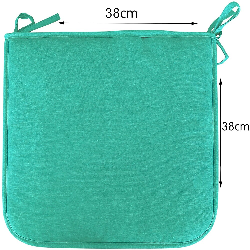 Perna patrata pentru scaun COCOS, 38 x 38 x 3 cm, bumbac si poliester, verde