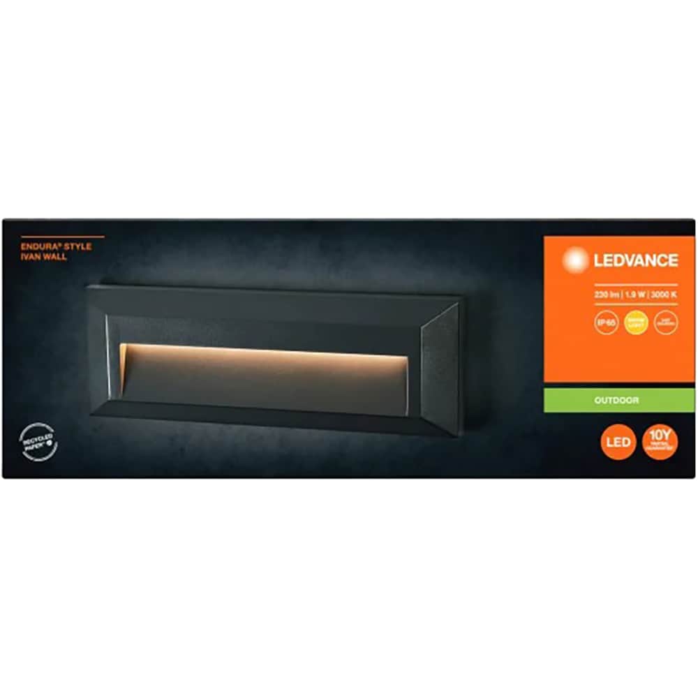 Aplica de exterior LED LEDVANCE Endur, 1.9W, 230lm, IP65, negru