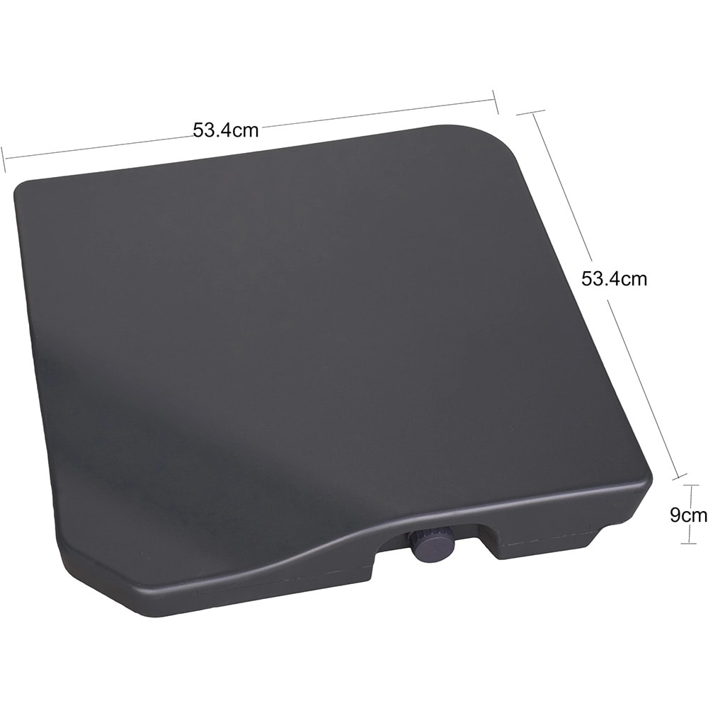 Suport umbrela GOODHOME Praden, 9 x 53.4 cm, 35kg,  plastic, negru