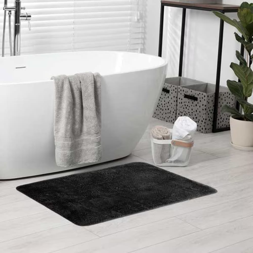 Covoras baie FRANDIS 195686, 50 x 80 cm, negru