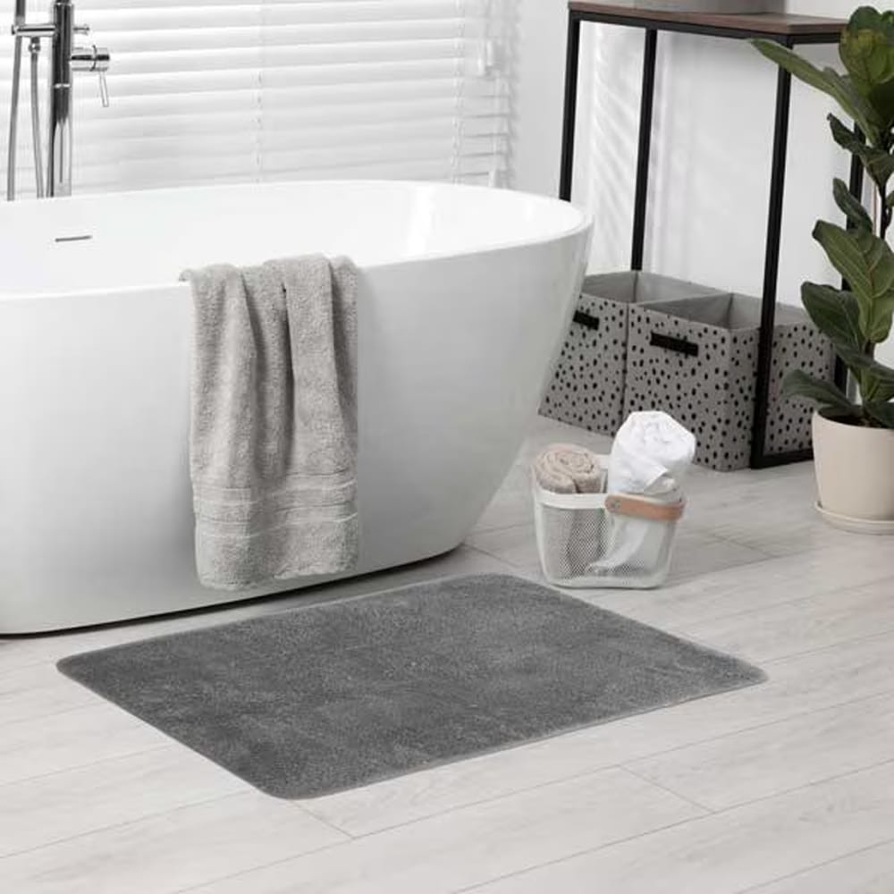 Covoras baie FRANDIS 195687, 50 x 80 cm, gri