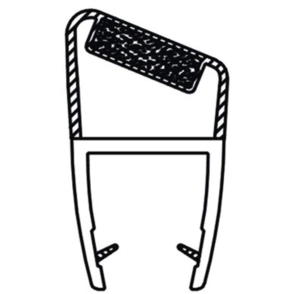 Cheder etansare magnetic SANOTECHNIK Q206, pentru sticla grosime 6mm, cabine semirotunde, 2 bucati