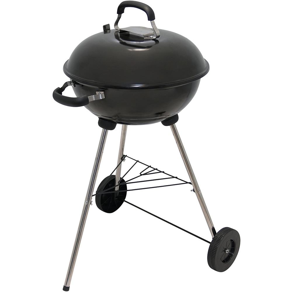 Gratar pe carbuni PAMOLA, D43 cm, 86.5 x 55.5 cm, otel, negru