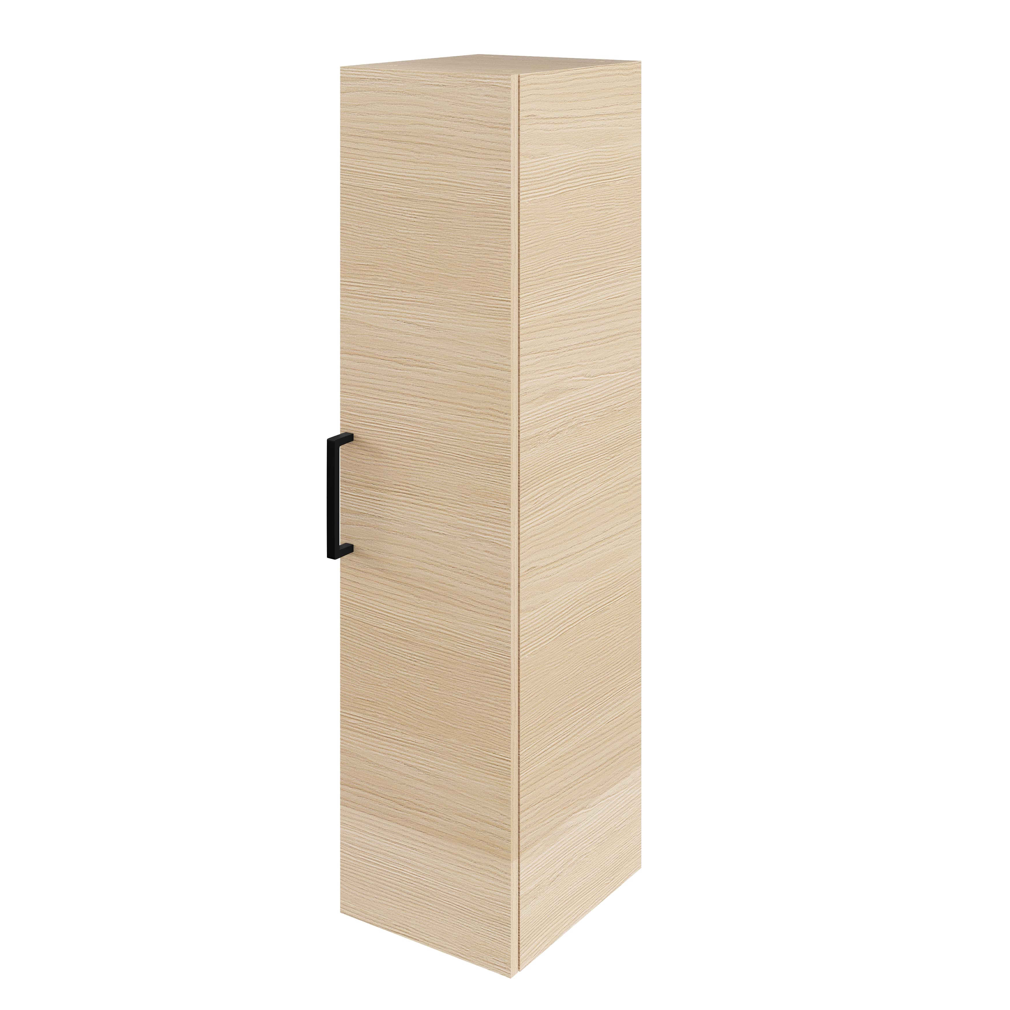 Coloana baie, finisaj stejar, 60 cm, usa reversibila  Pyxis