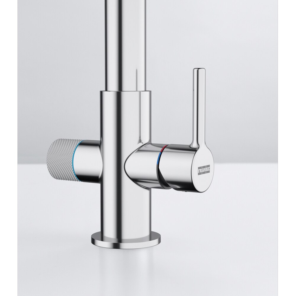 Baterie bucatarie FRANKE Lina Clear Water, cu filtrare, alama, crom