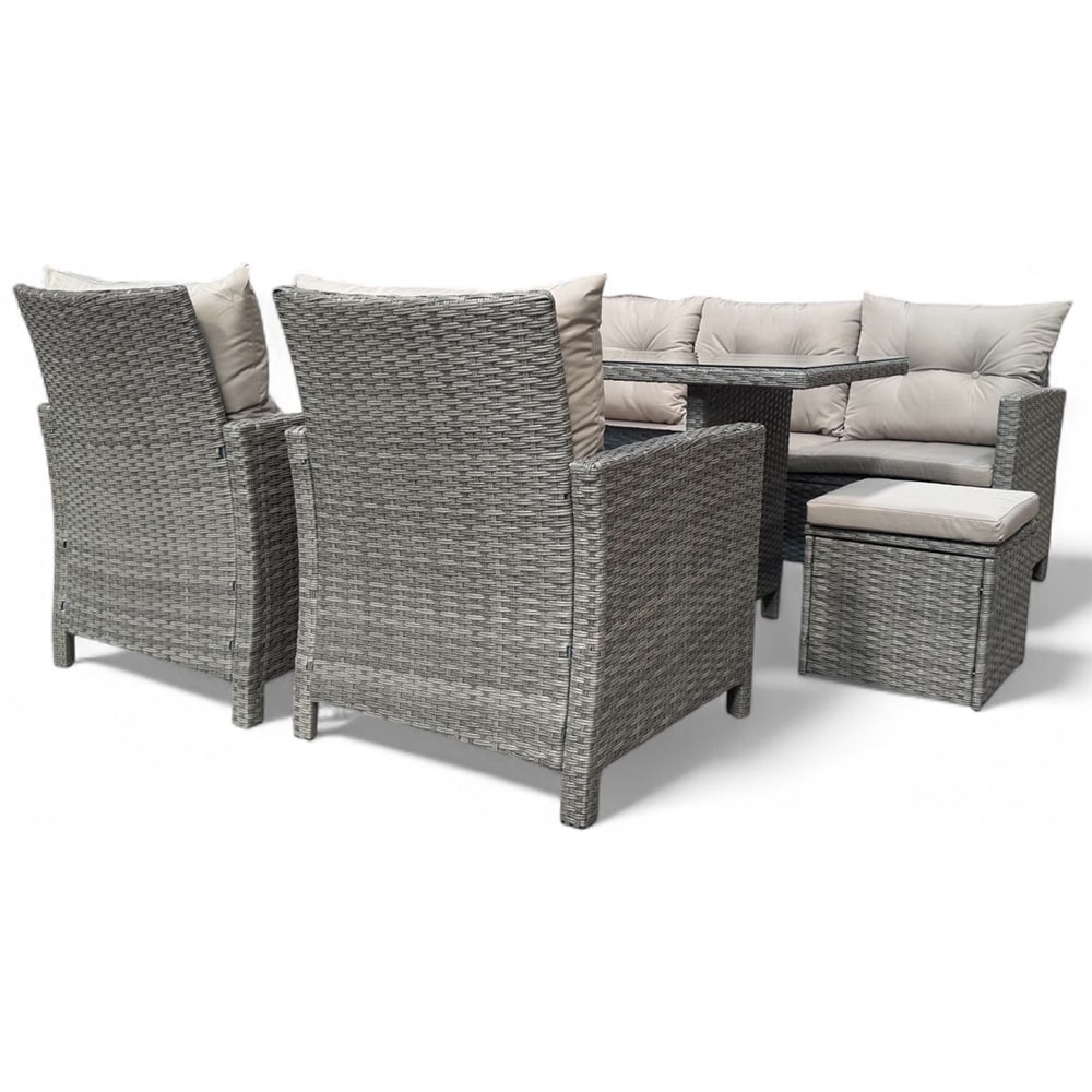 Set mobilier gradina Home Decor, 6 piese, gri