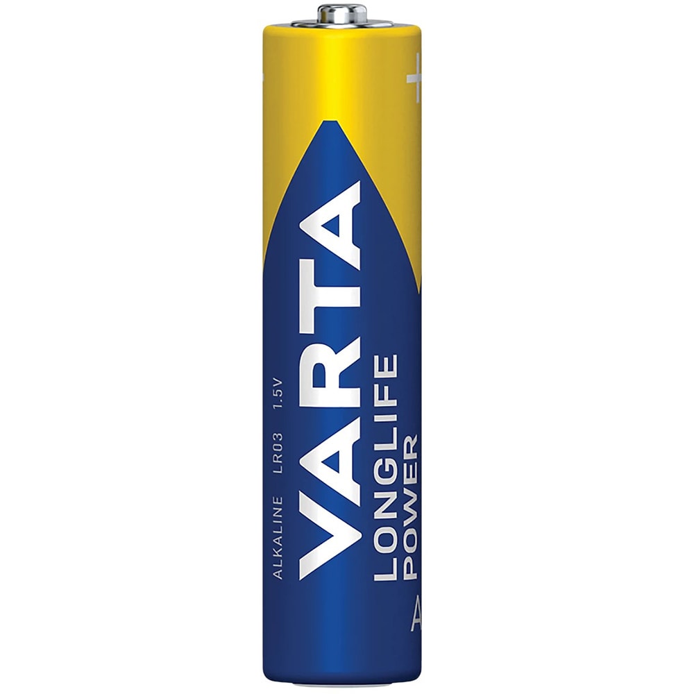 Baterii alcaline VARTA Longlife Power AAA, 12 bucati