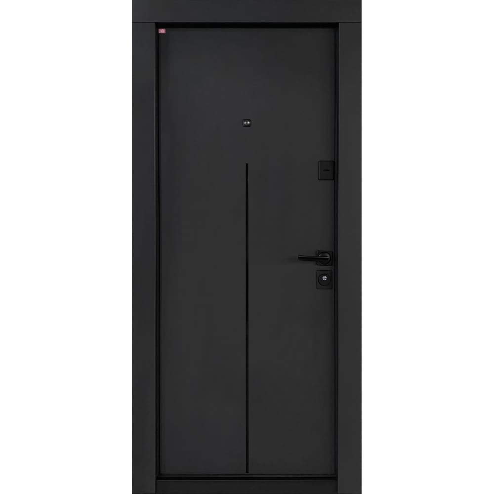 Usa exterior BELLA CASA BC303, fara geam, stanga, metal, 77 x 194 cm, antracit-alb