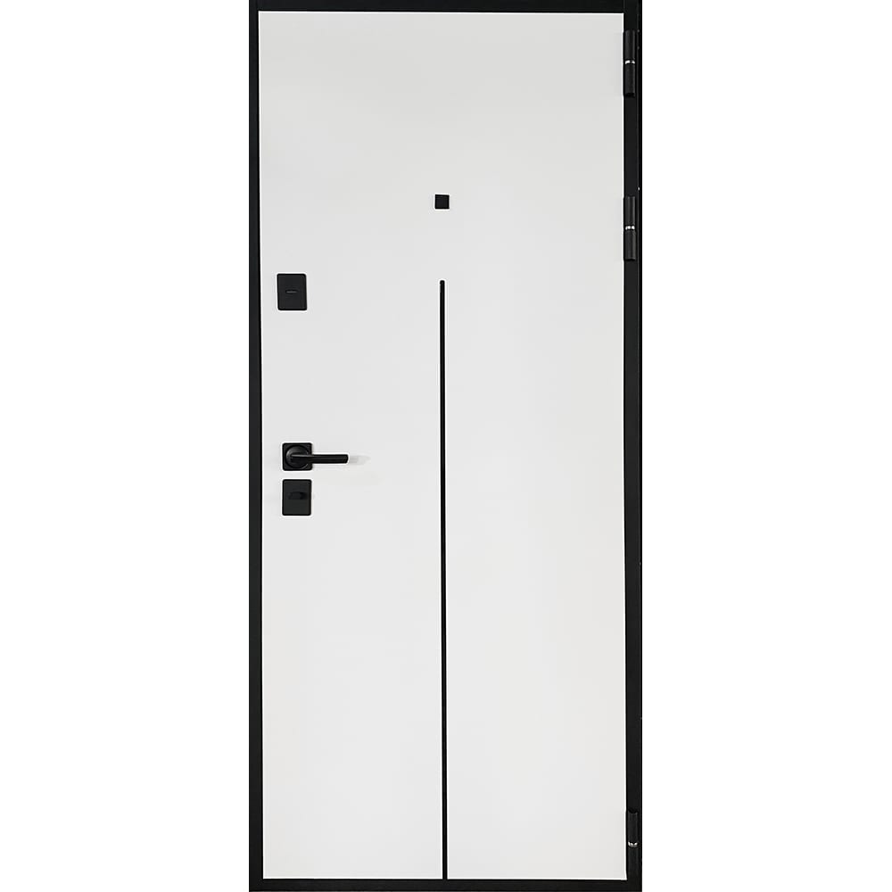 Usa exterior BELLA CASA BC303, fara geam, dreapta, metal, 77 x 194 cm, antracit-alb