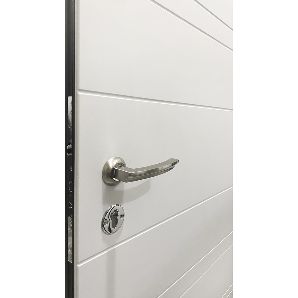 Usa exterior BELLA CASA BC700, fara geam, dreapta, metal, 77 x 194 cm, antracit-alb