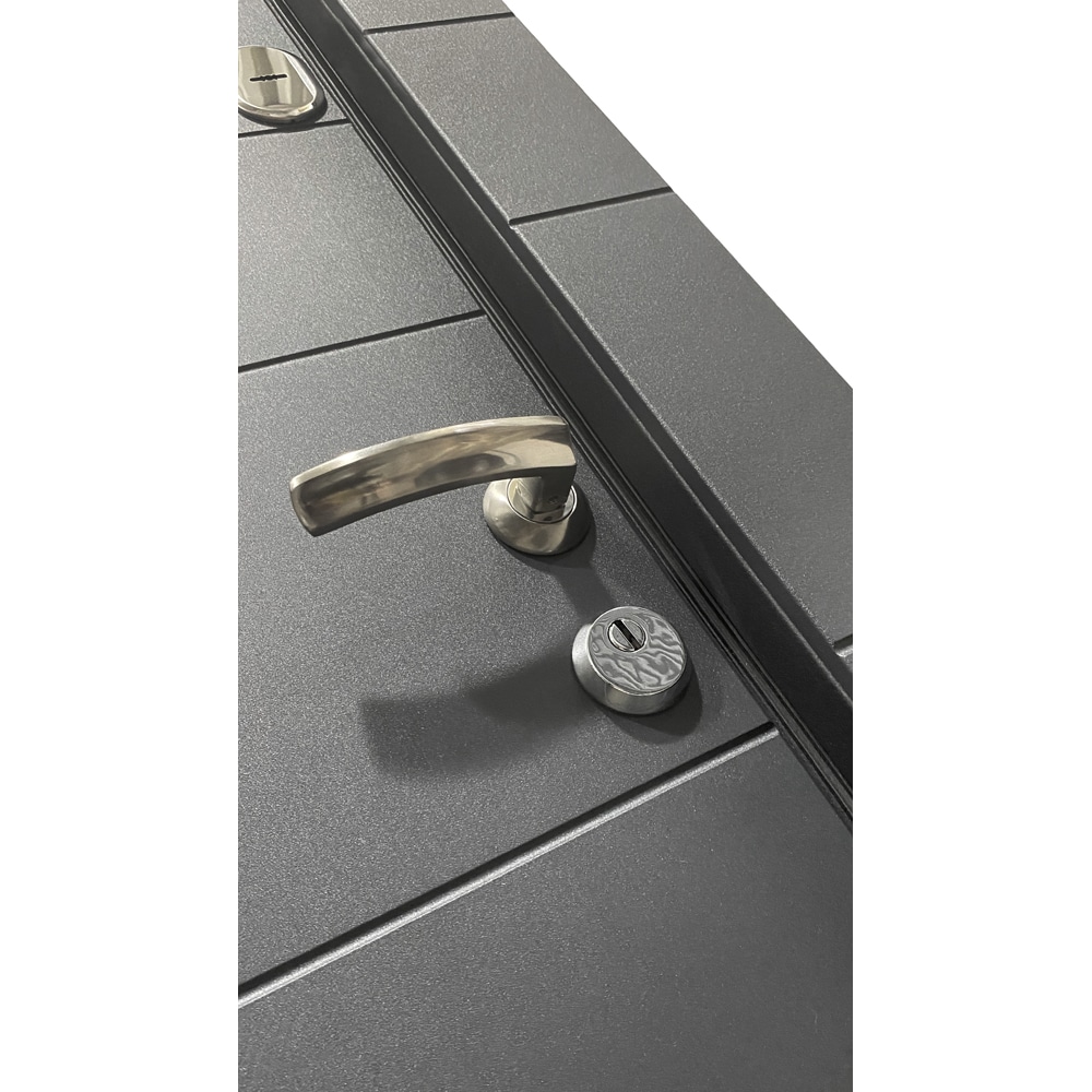 Usa exterior BELLA CASA BC700, fara geam, dreapta, metal, 77 x 194 cm, antracit-alb