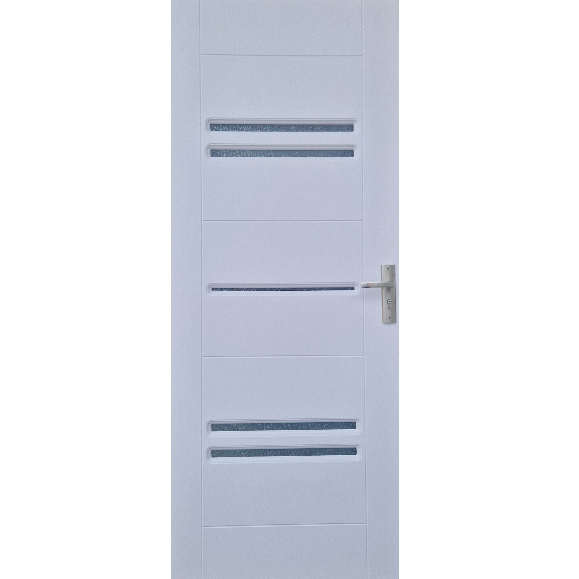 Usa interior Pamate M108, cu geam, reversibila, MDF, 60 x 204 cm, alb
