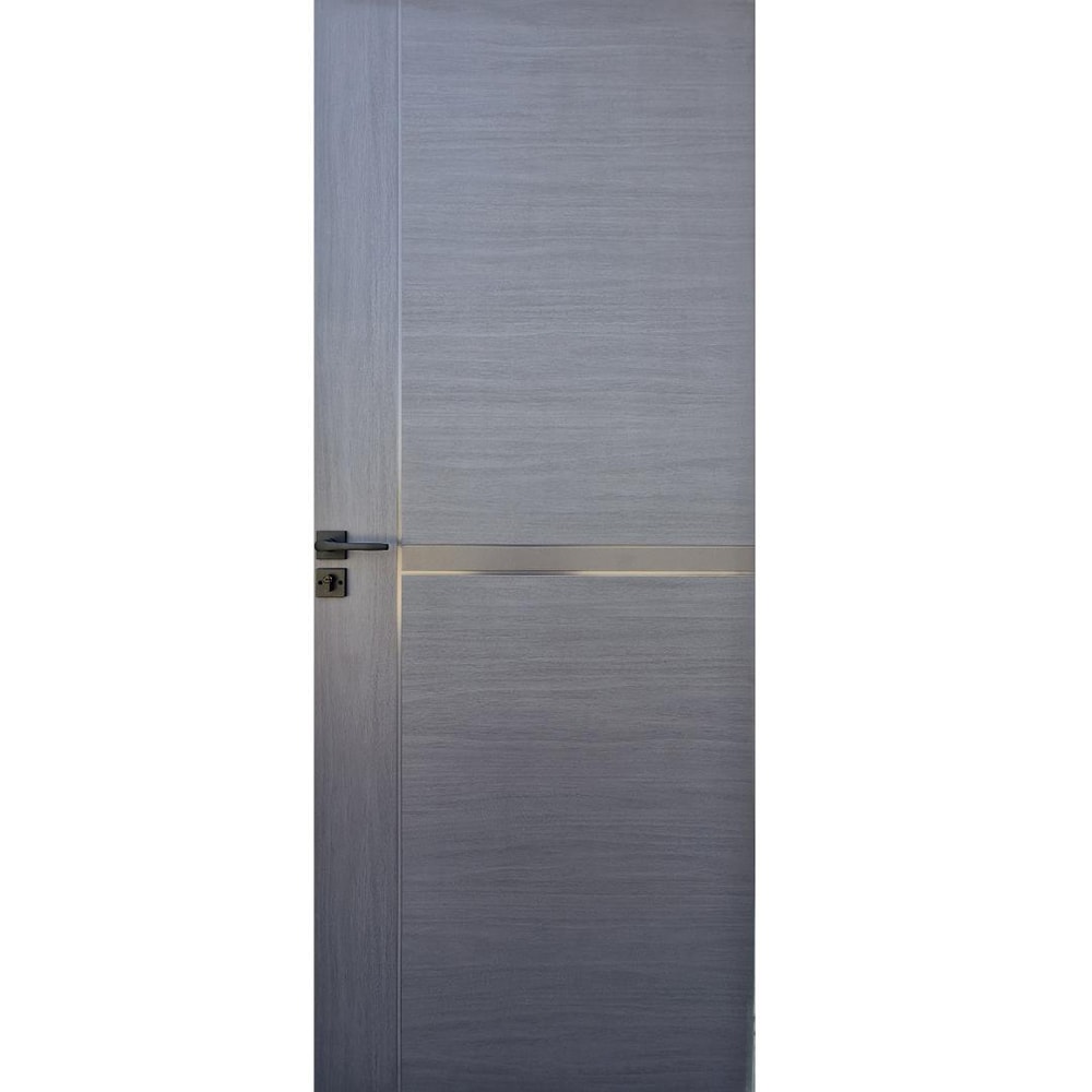 Usa interior Pamate PL A01, fara geam, reversibila, MDF, 60 x 204 cm, gri