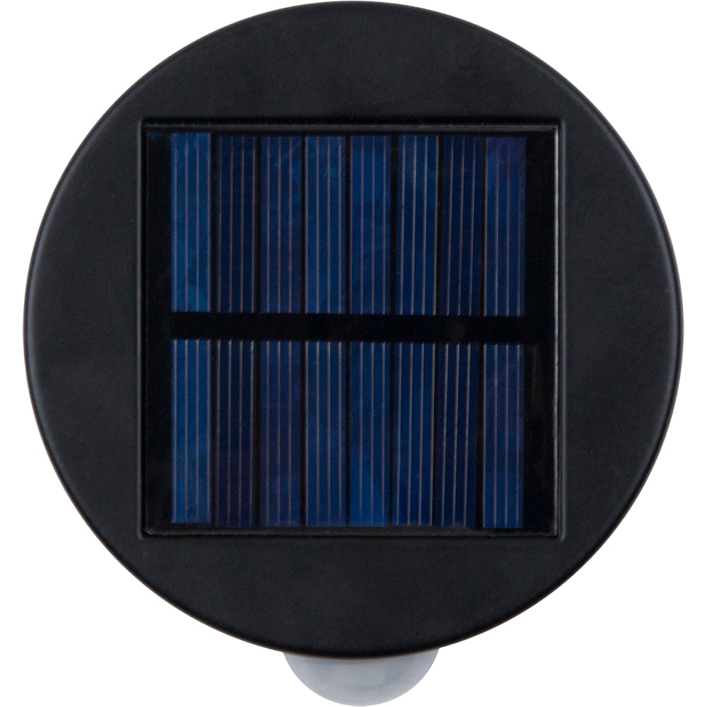 Stalp solar cu senzor, 1.1W, LED incorporat, 49.8 cm, negru
