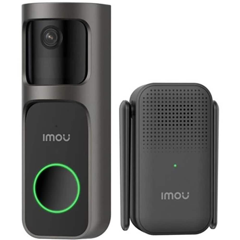 Sonerie video IMOU Doorbell DB-2SP-3T0W/DS2S, 3 MP, 2.3 mm, 5000 mAh, PIR, IR 5m, negru