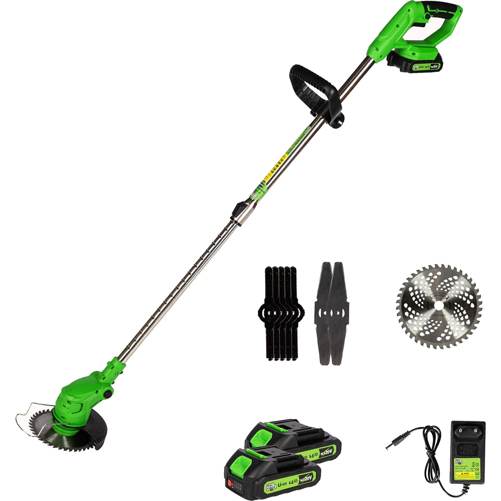 Trimmer electric gazon MICUL FERMIER, 1.5 Ah, 20V, 2 acumulatori