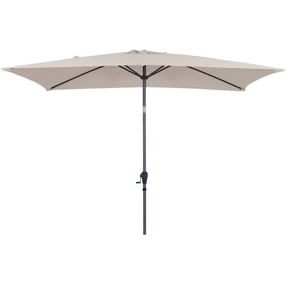 Umbrela gradina inclinabila GOODHOME Kasane, 3 x 2 m, UPF30, deschidere tip manivela, aluminiu si poliester, bej