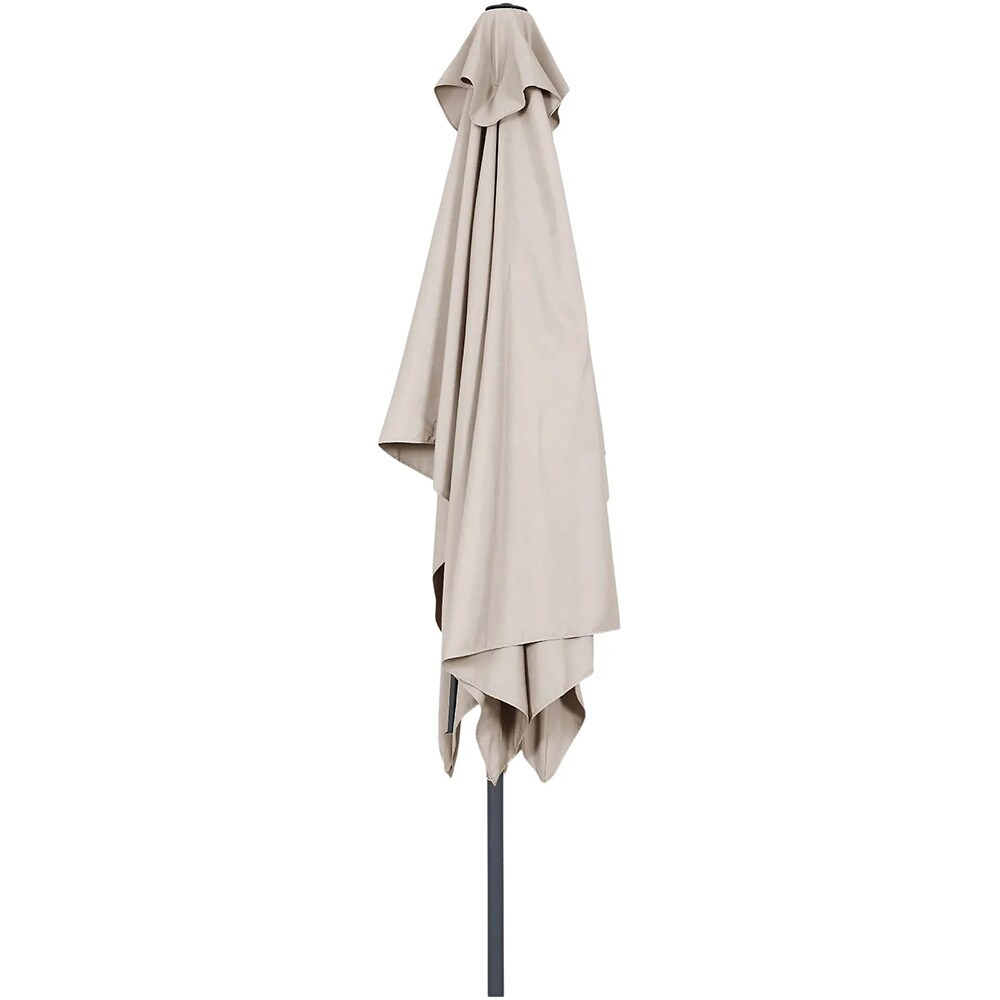 Umbrela gradina inclinabila GOODHOME Kasane, 3 x 2 m, UPF30, deschidere tip manivela, aluminiu si poliester, bej