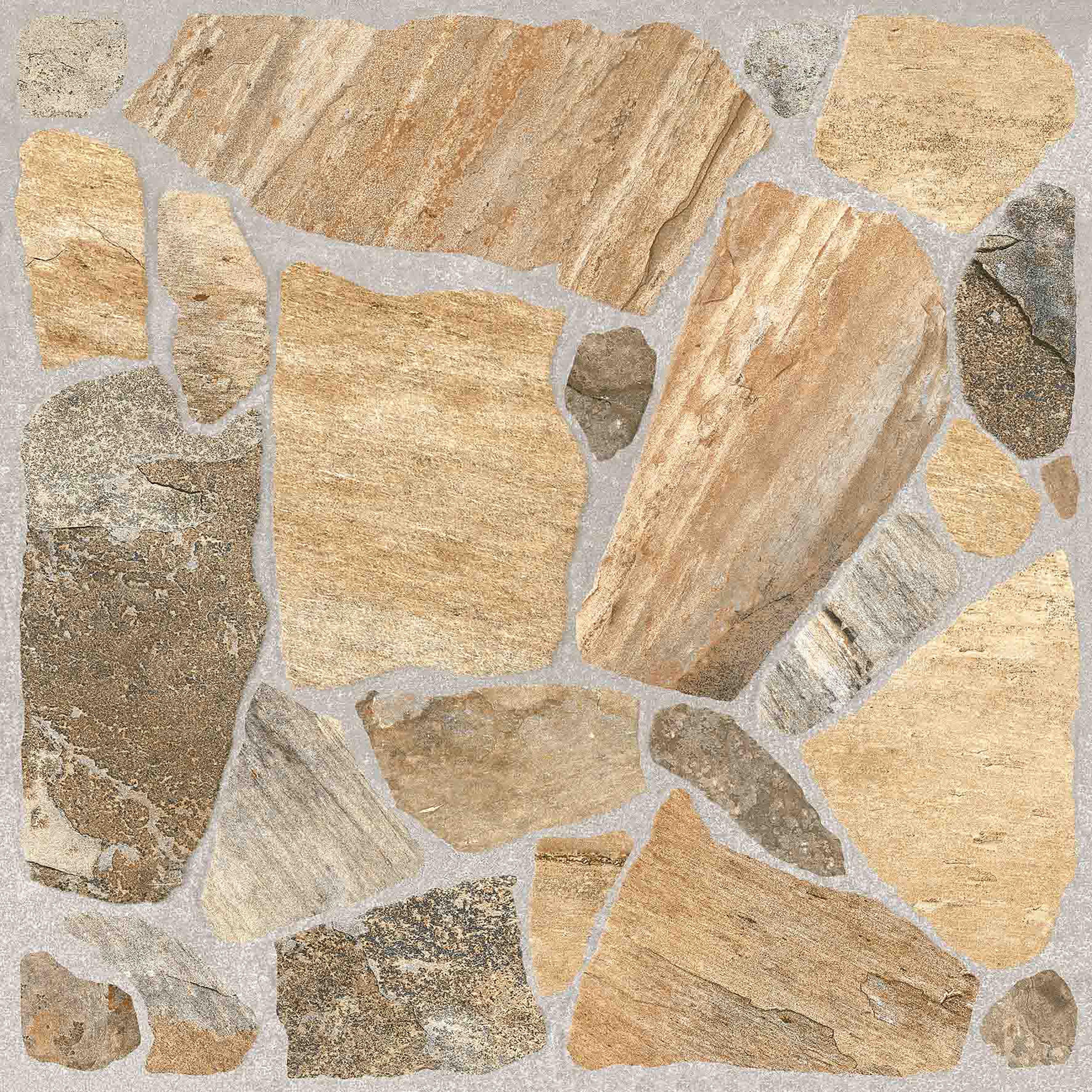Gresie interior/exterior Pietra, maro, portelanata, 45 x 45 cm, 1.25 mp/cutie, PEI 3