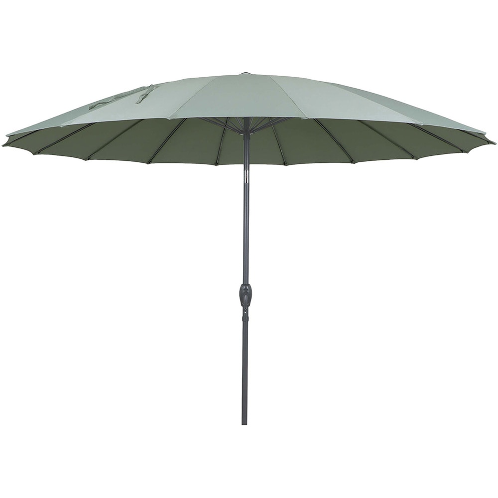 Umbrela gradina inclinabila GOODHOME Temara, 3 m, UPF30, deschidere tip manivela, aluminiu, turcoaz