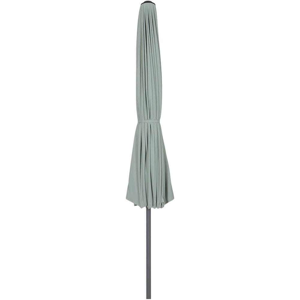 Umbrela gradina inclinabila GOODHOME Temara, 3 m, UPF30, deschidere tip manivela, aluminiu, turcoaz
