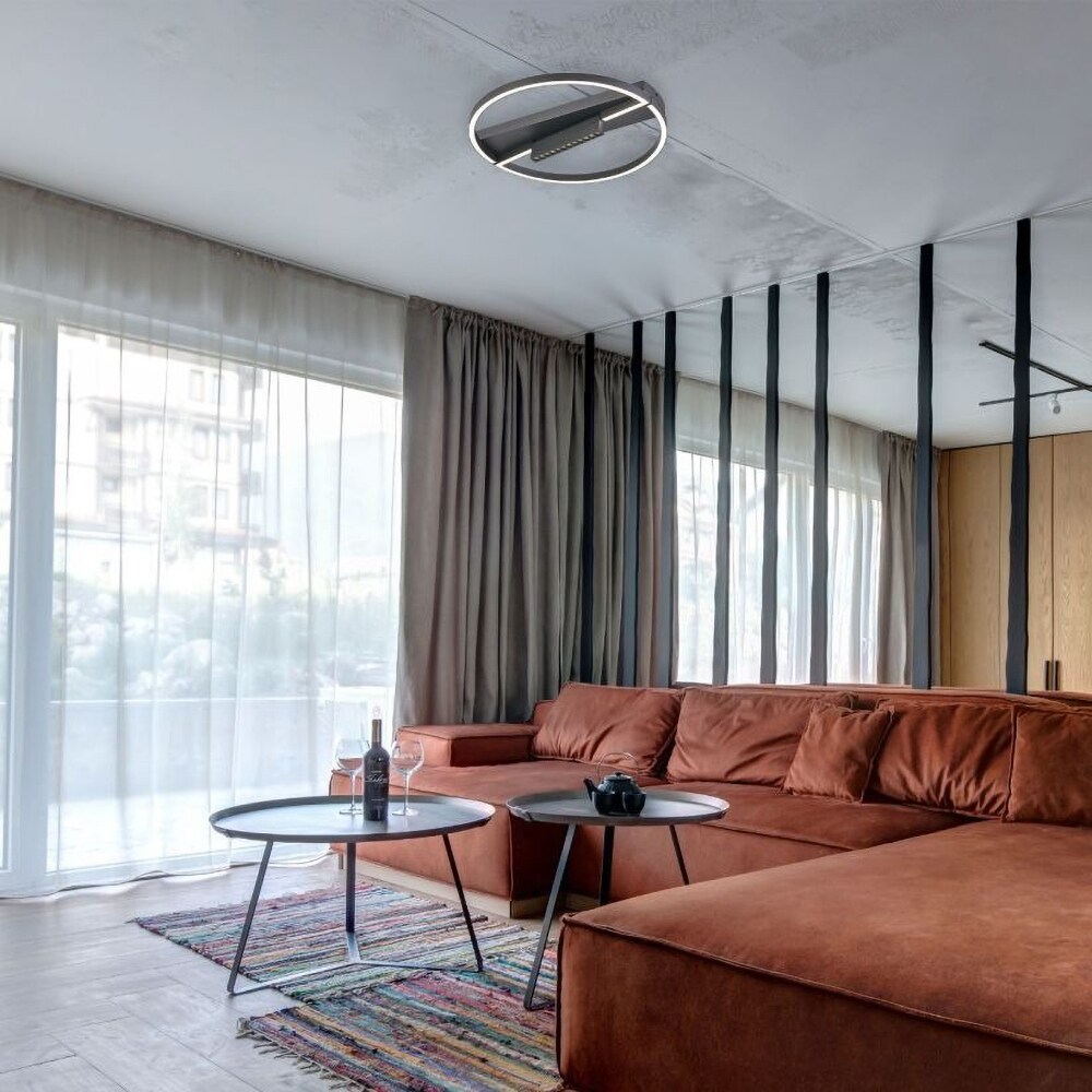 Plafoniera LED KLAUSEN Core KL151092, 30W, 1600lm, IP20, Negru