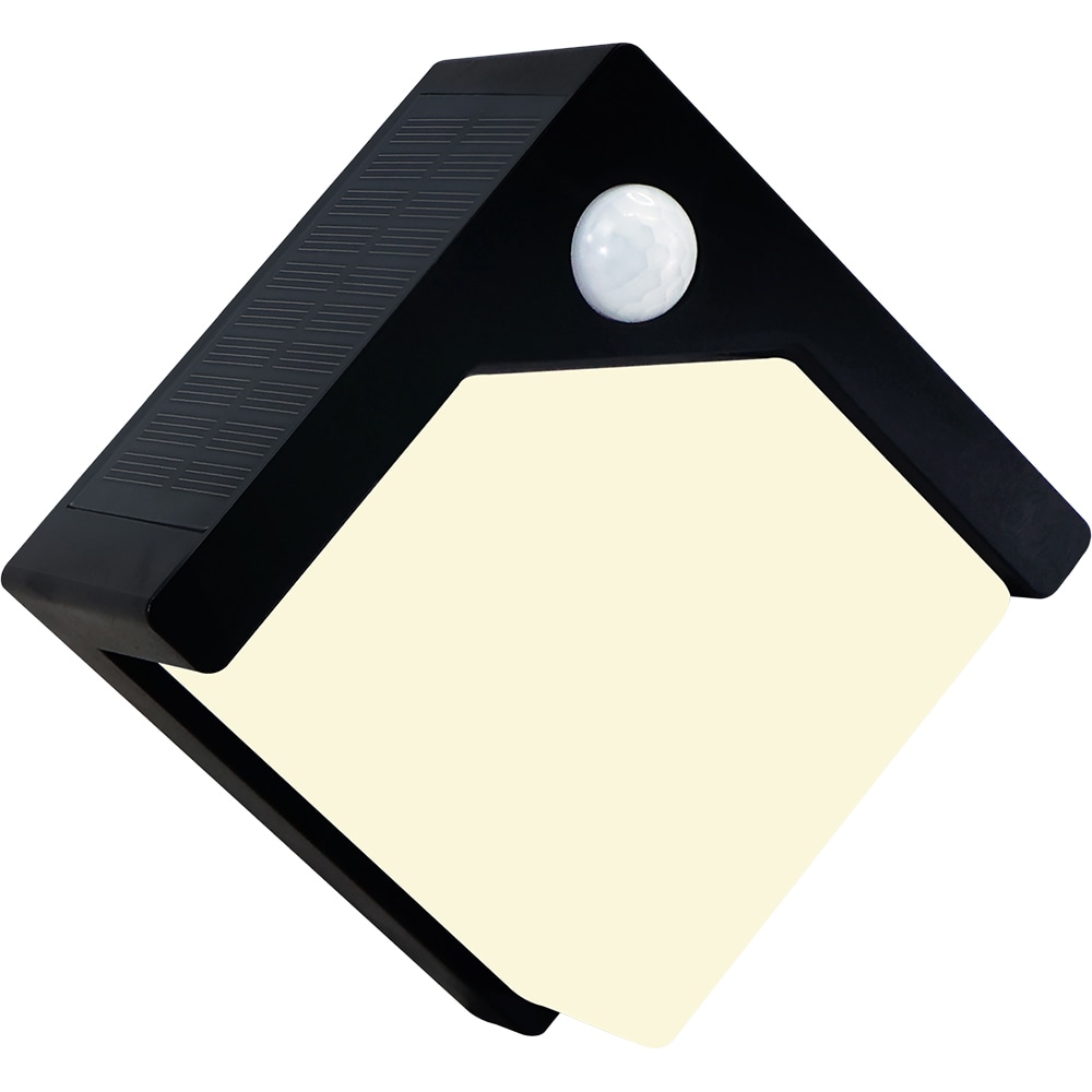 Aplica solara cu senzor, 0.15W, LED incorporat, negru