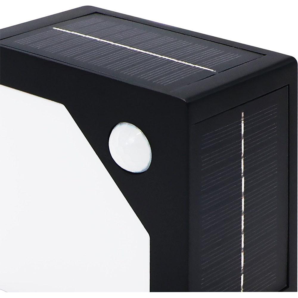 Aplica solara cu senzor, 0.15W, LED incorporat, negru