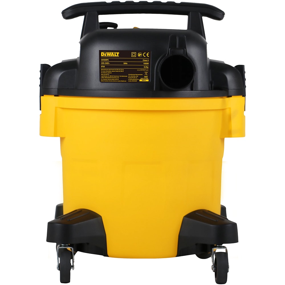 Aspirator umed/uscat DEWALT DXV20PC, 20l, 1050W, functie suflare, galben-negru