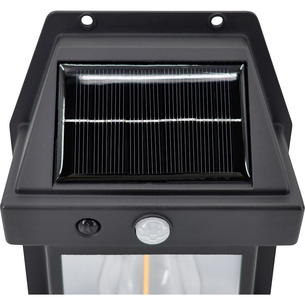 Aplica solara, 0.06W, LED incorporat, negru