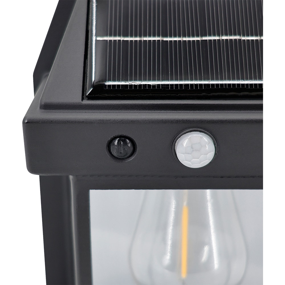 Aplica solara, 0.06W, LED incorporat, negru