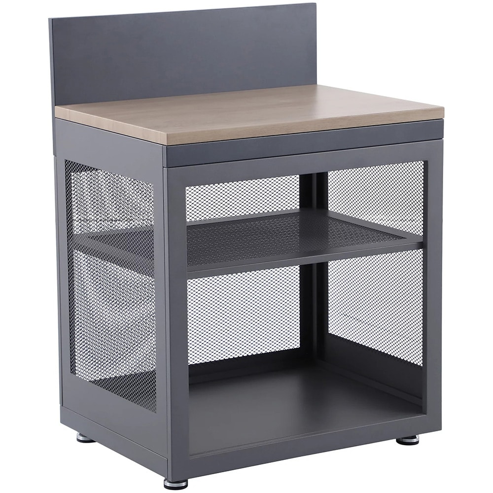 Dulap bucatarie terasa GOODHOME Cucino, 60 x 80 x 110 cm, otel, gri