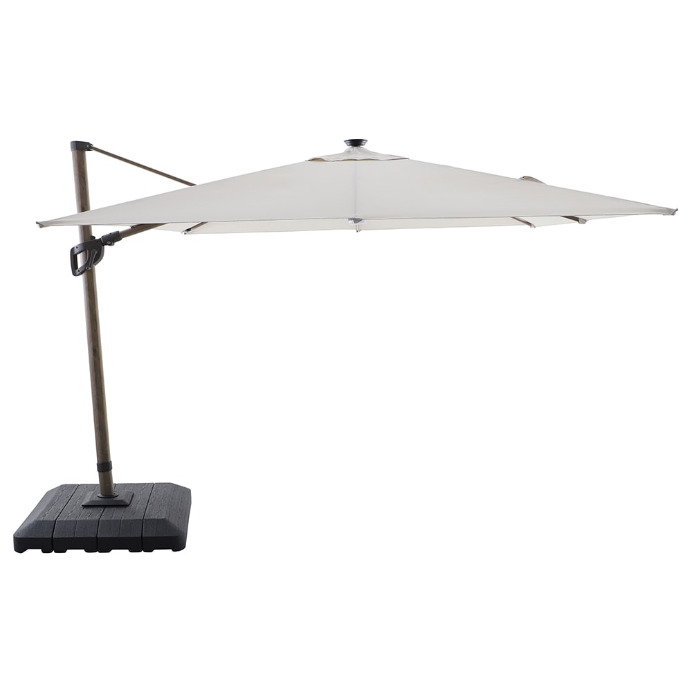 Umbrela de exterior GOODHOME Corby, 3 x 3m, alb