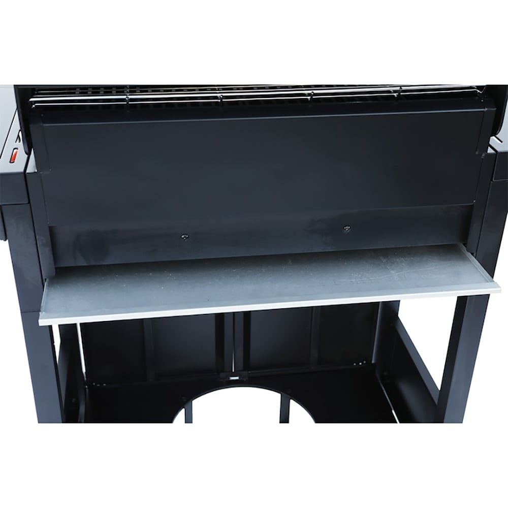 Gratar gaz Rookie 3.1 LANDMANN, 2 arzatoare principale 2 x 2.9 kW + arzator lateral 3.0 kW, suprafata de gatit 48.5 x 37.5 cm, 128.5 x 54 cm, negru